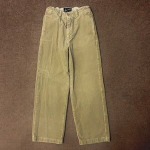 Authentic GAP Brand Boys Khaki Corduroy Pants size 12 Reg Adjustable Waist